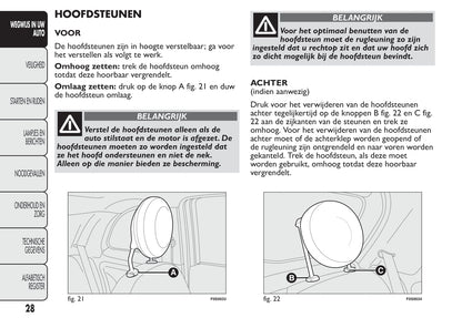 2013-2014 Fiat 500 Owner's Manual | Dutch