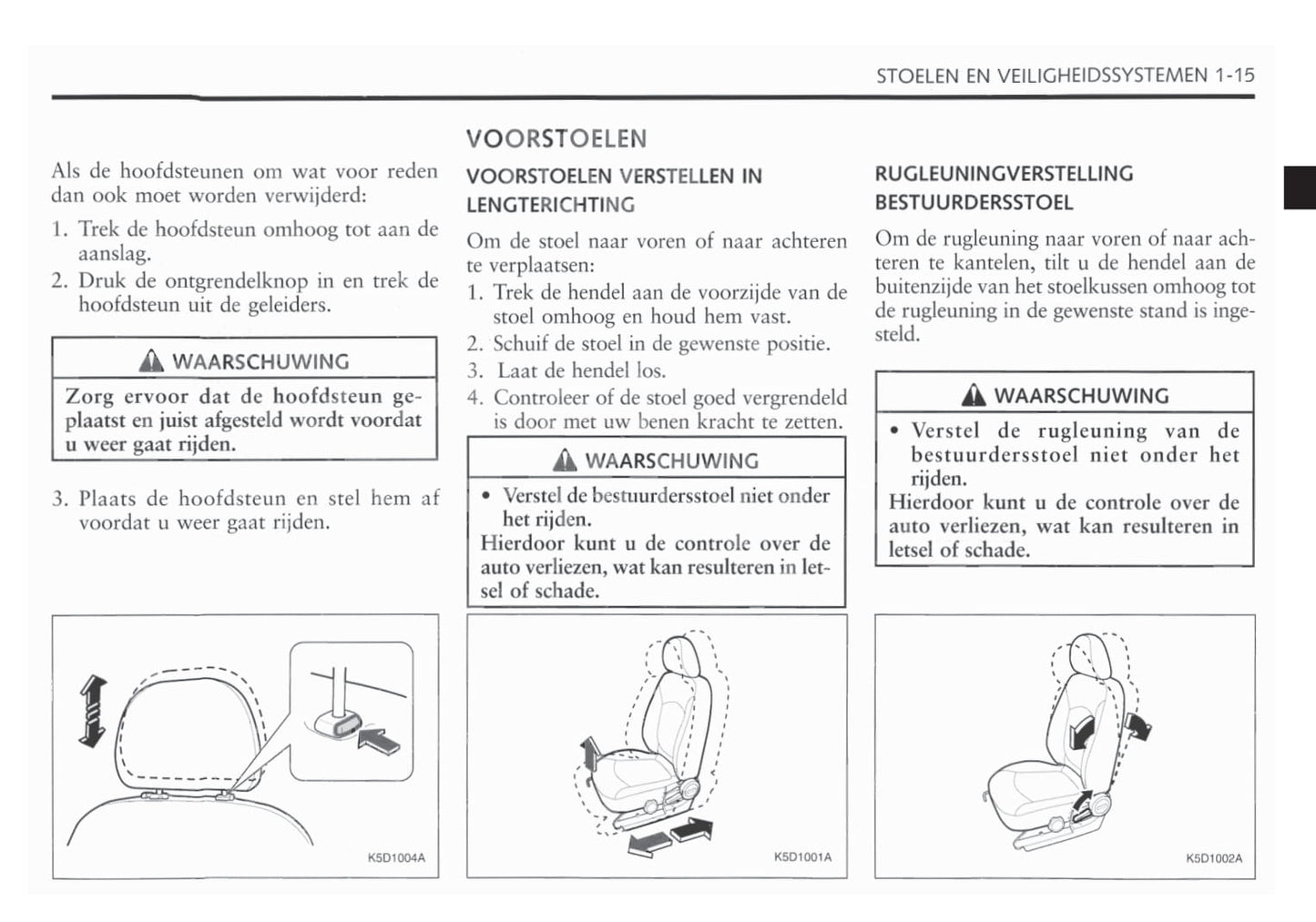 2005-2010 Chevrolet Matiz Owner's Manual | Dutch