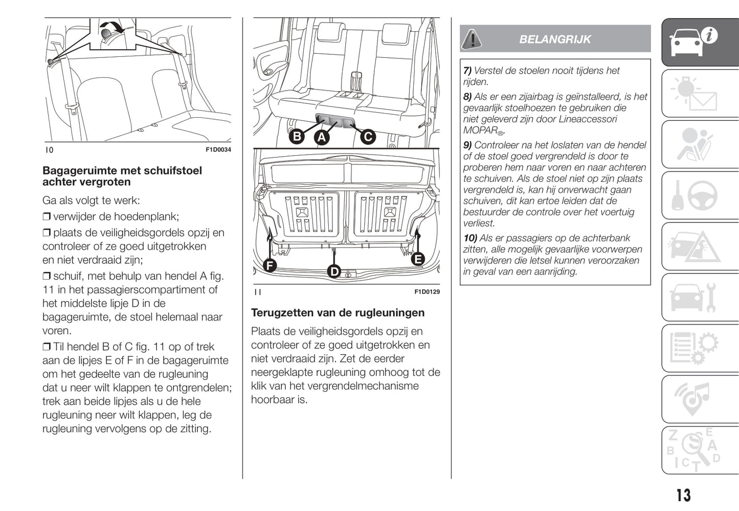 2012-2020 Fiat Panda Manuel du propriétaire | Néerlandais