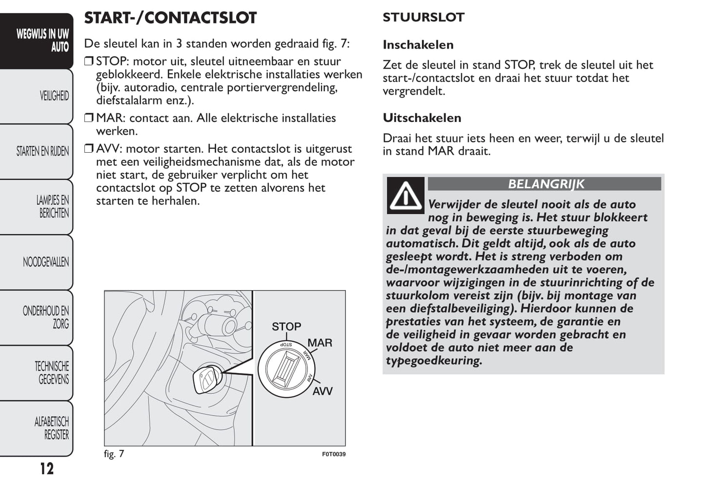 2012-2013 Fiat Qubo Gebruikershandleiding | Nederlands