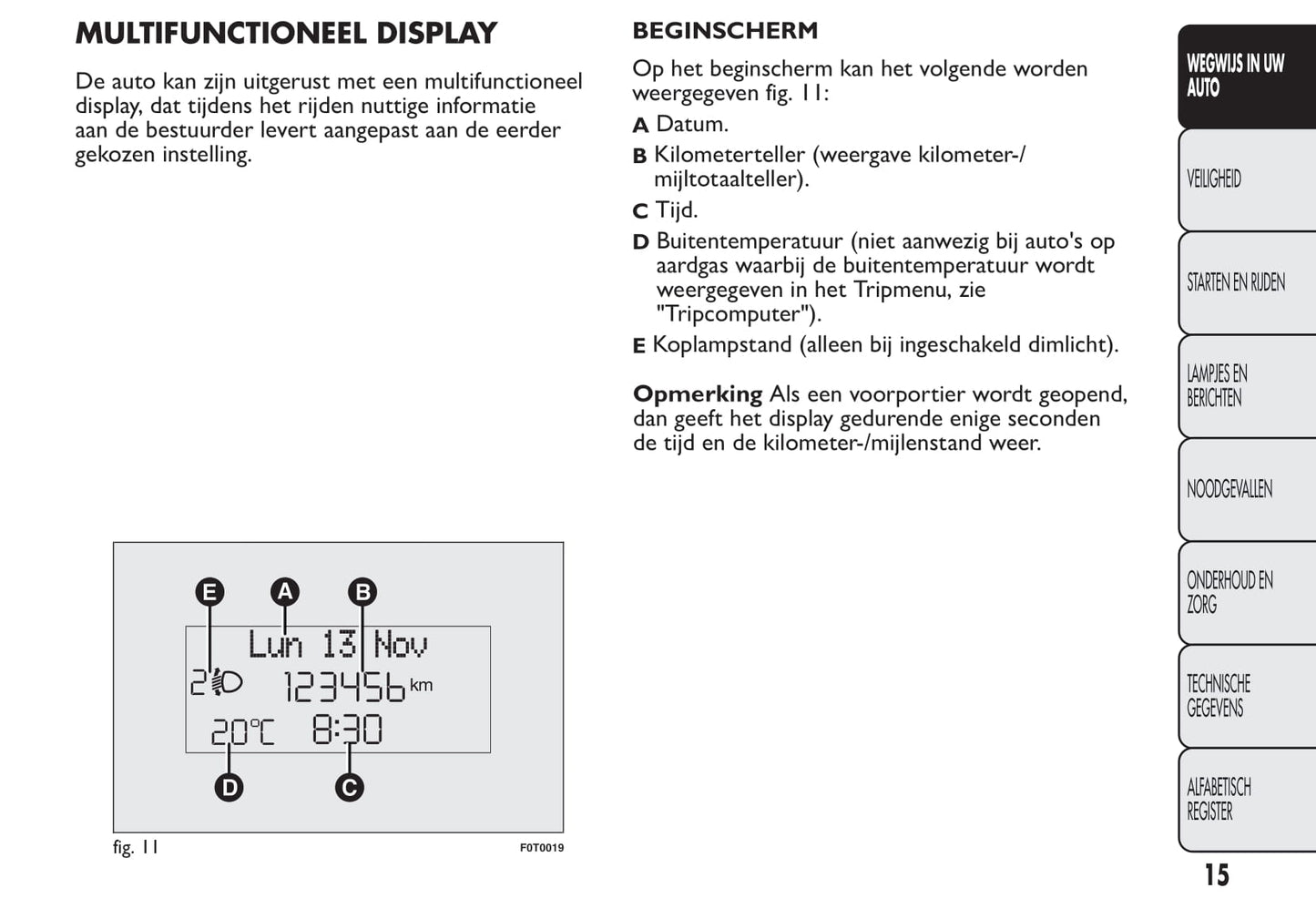 2012-2013 Fiat Qubo Gebruikershandleiding | Nederlands