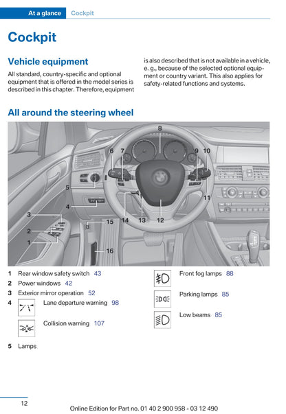 2010-2014 BMW X3 Manuel du propriétaire | Anglais