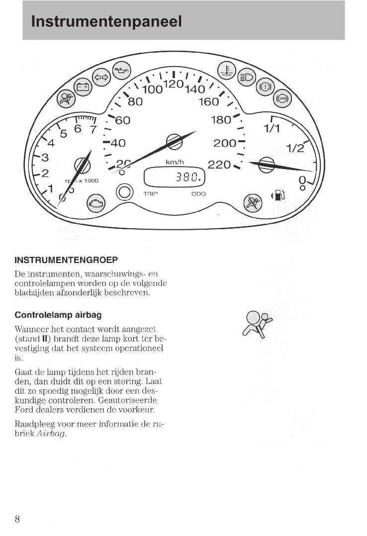 1997-2008 Ford Ka Manuel du propriétaire | Néerlandais