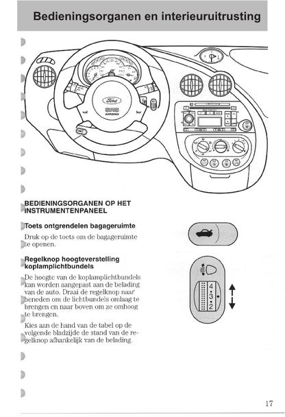 1997-2008 Ford Ka Manuel du propriétaire | Néerlandais