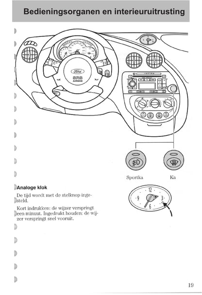 1997-2008 Ford Ka Manuel du propriétaire | Néerlandais