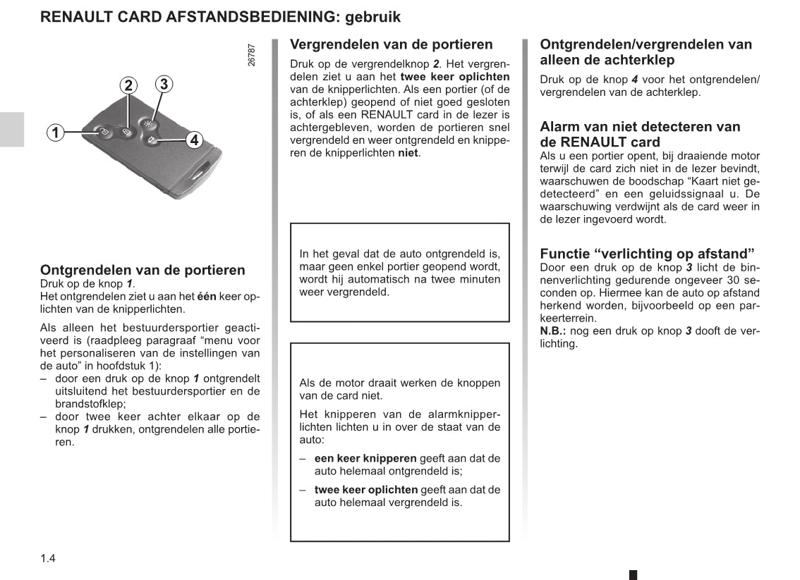 2015-2016 Renault Clio Owner's Manual | Dutch