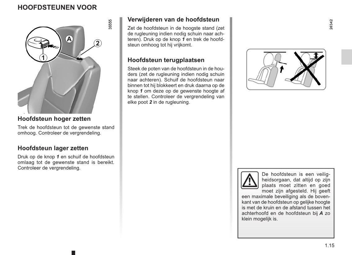 2015-2016 Renault Clio Owner's Manual | Dutch