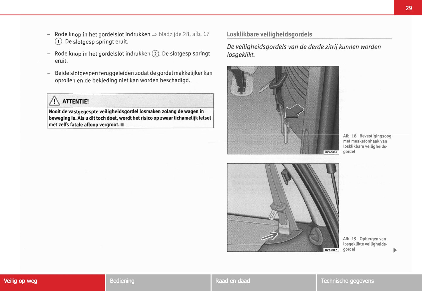 2005-2006 Seat Alhambra Owner's Manual | Dutch