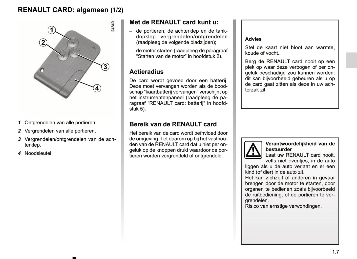 2012 Renault Clio Owner's Manual | Dutch