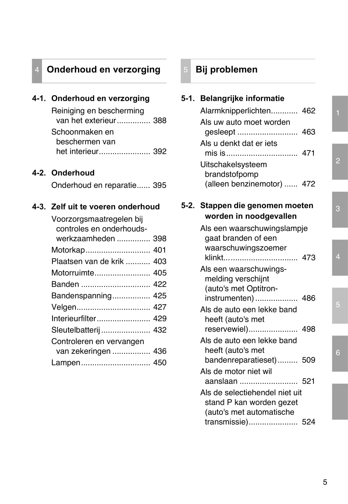 2012-2013 Toyota Auris Owner's Manual | Dutch