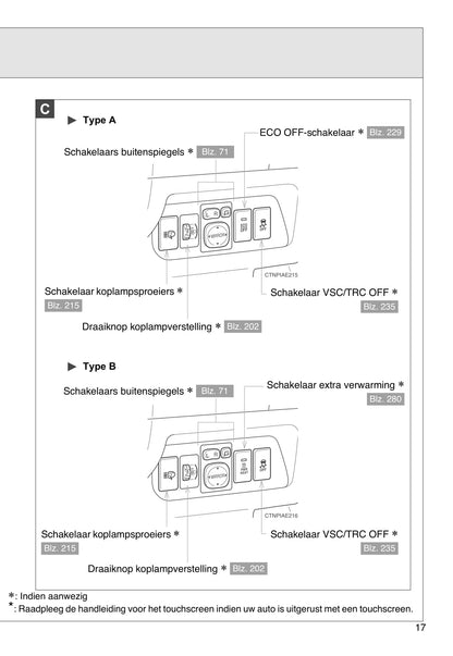 2012-2013 Toyota Auris Owner's Manual | Dutch