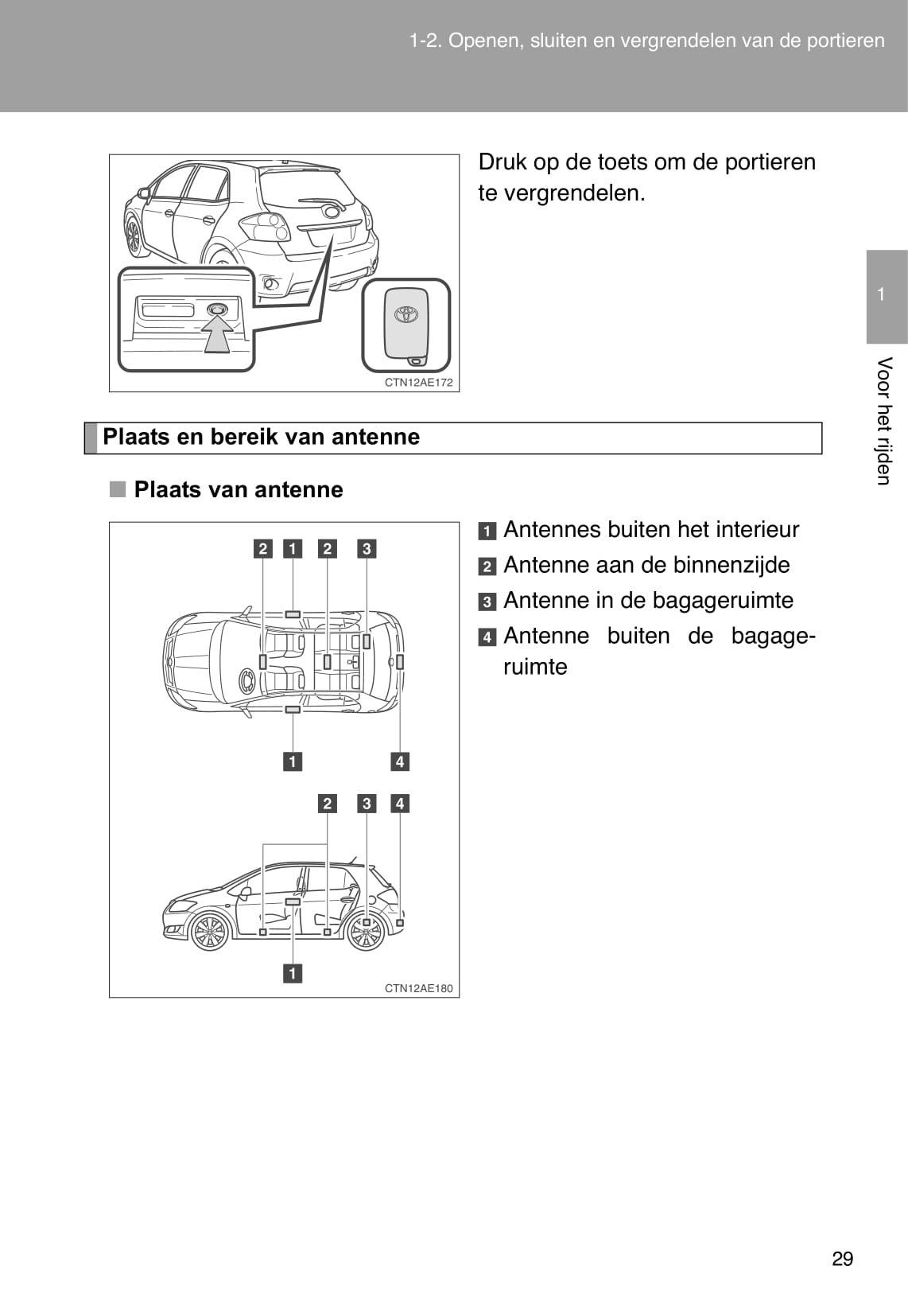 2012-2013 Toyota Auris Owner's Manual | Dutch