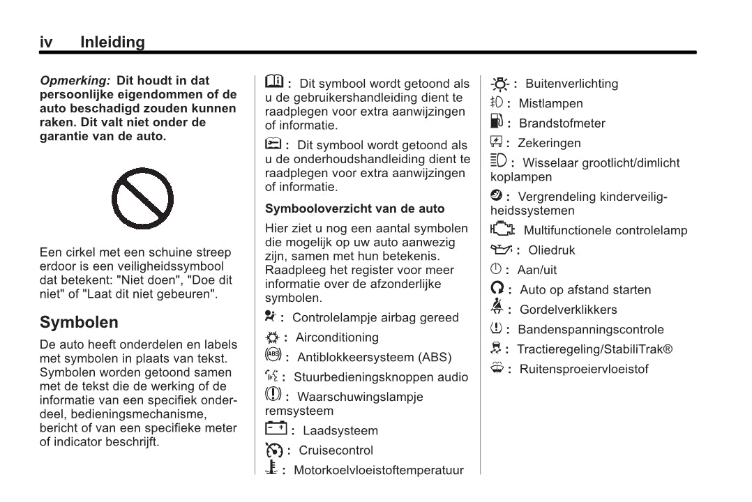 2013-2014 Chevrolet Camaro Owner's Manual | Dutch