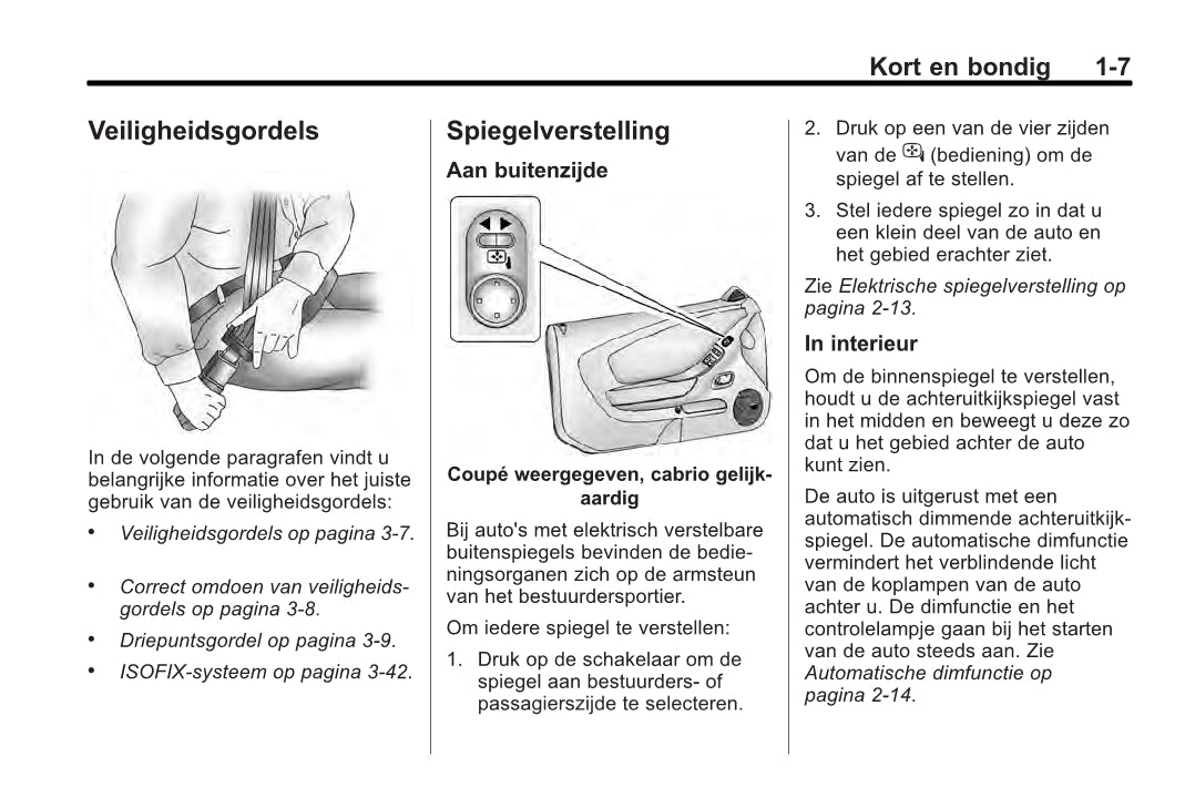 2013-2014 Chevrolet Camaro Owner's Manual | Dutch