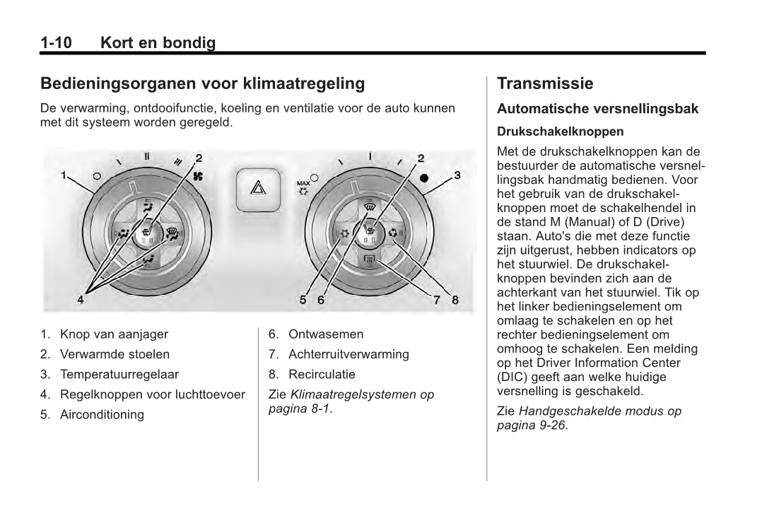 2013-2014 Chevrolet Camaro Owner's Manual | Dutch