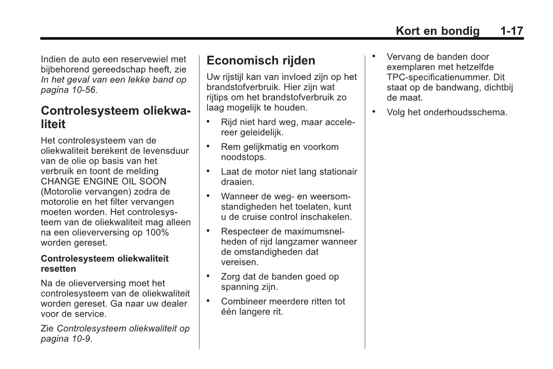 2013-2014 Chevrolet Camaro Owner's Manual | Dutch