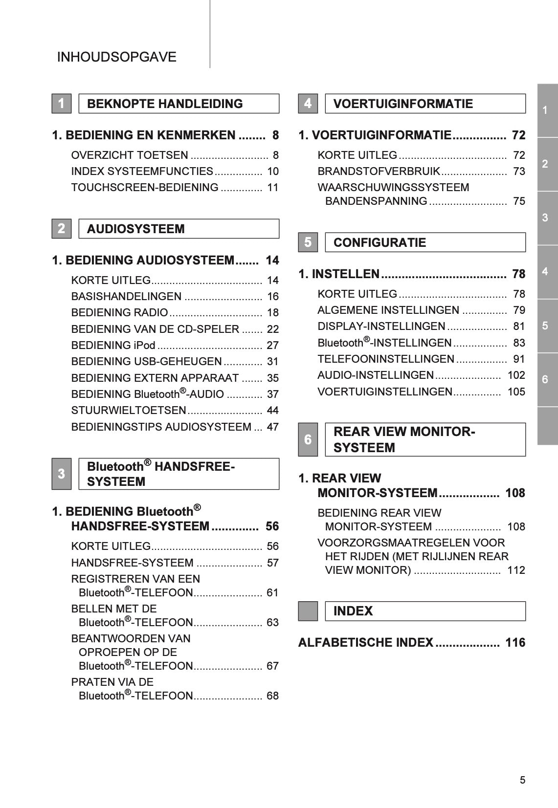 Toyota Yaris audio-/navigatiesysteem Handleiding 2011