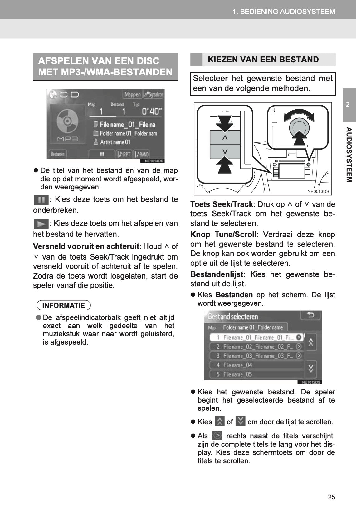 Toyota Yaris audio-/navigatiesysteem Handleiding 2011