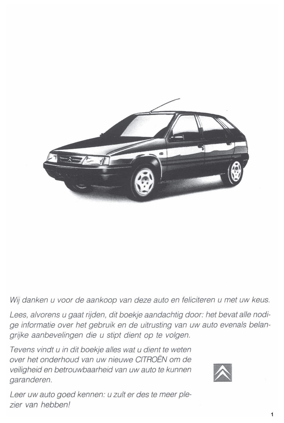 1994-1996 Citroën ZX Gebruikershandleiding | Nederlands