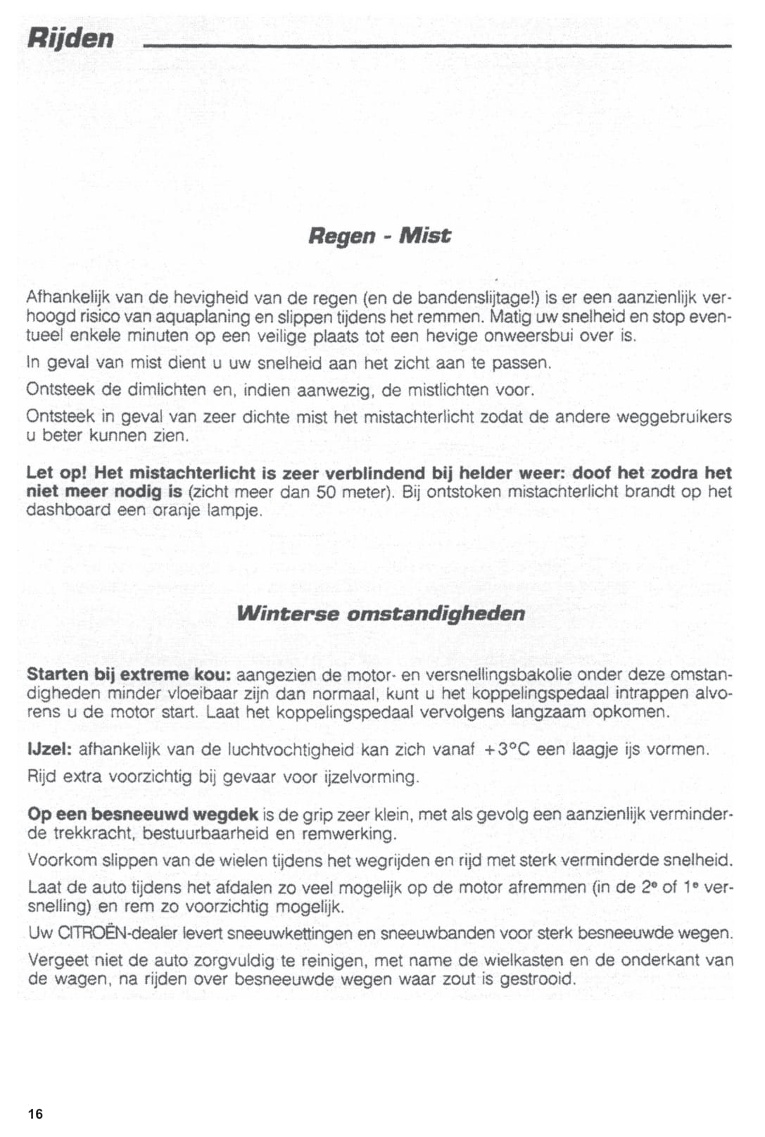 1994-1996 Citroën ZX Gebruikershandleiding | Nederlands