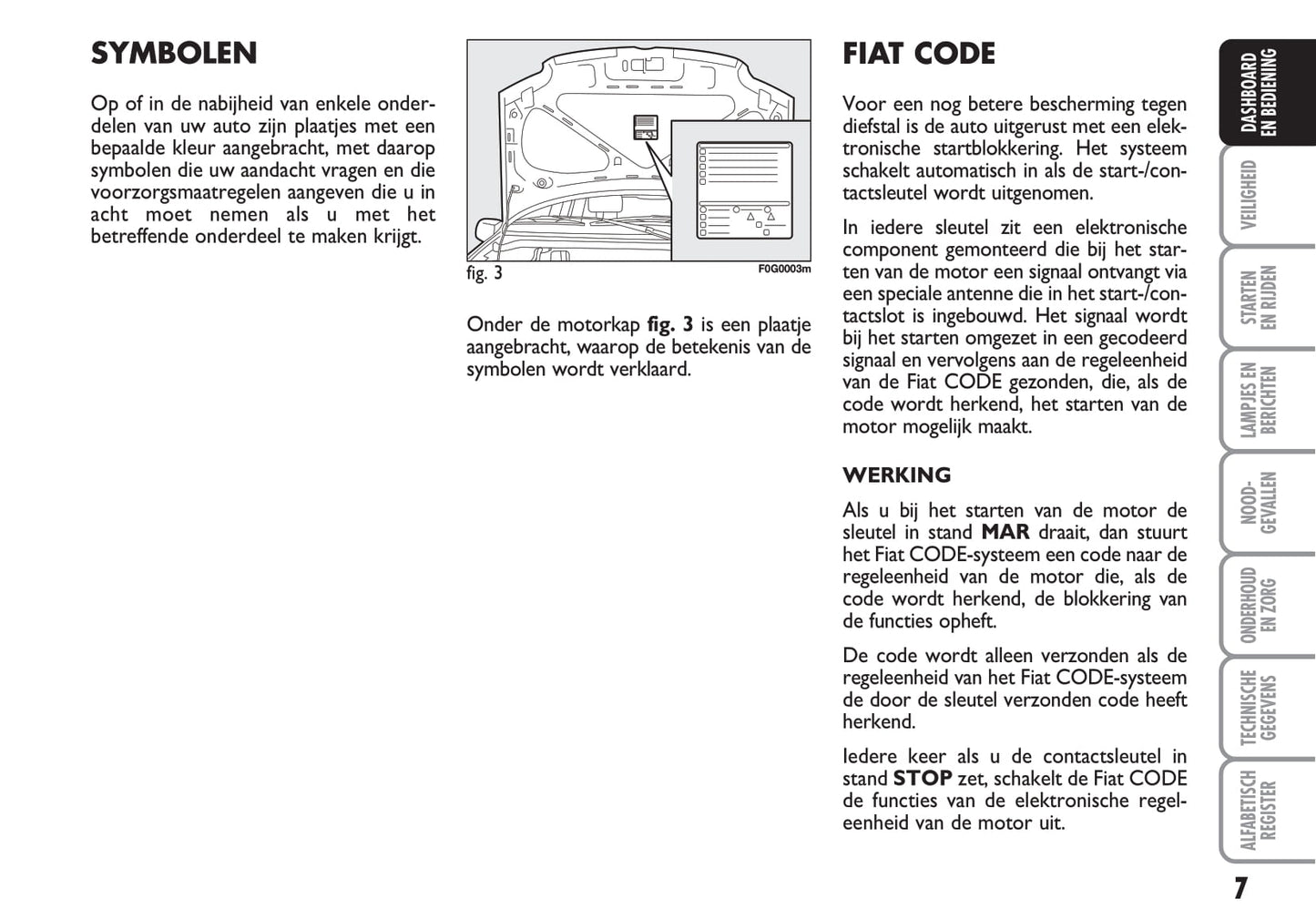 2012-2013 Fiat Panda Owner's Manual | Dutch