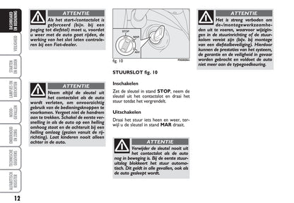 2012-2013 Fiat Panda Owner's Manual | Dutch