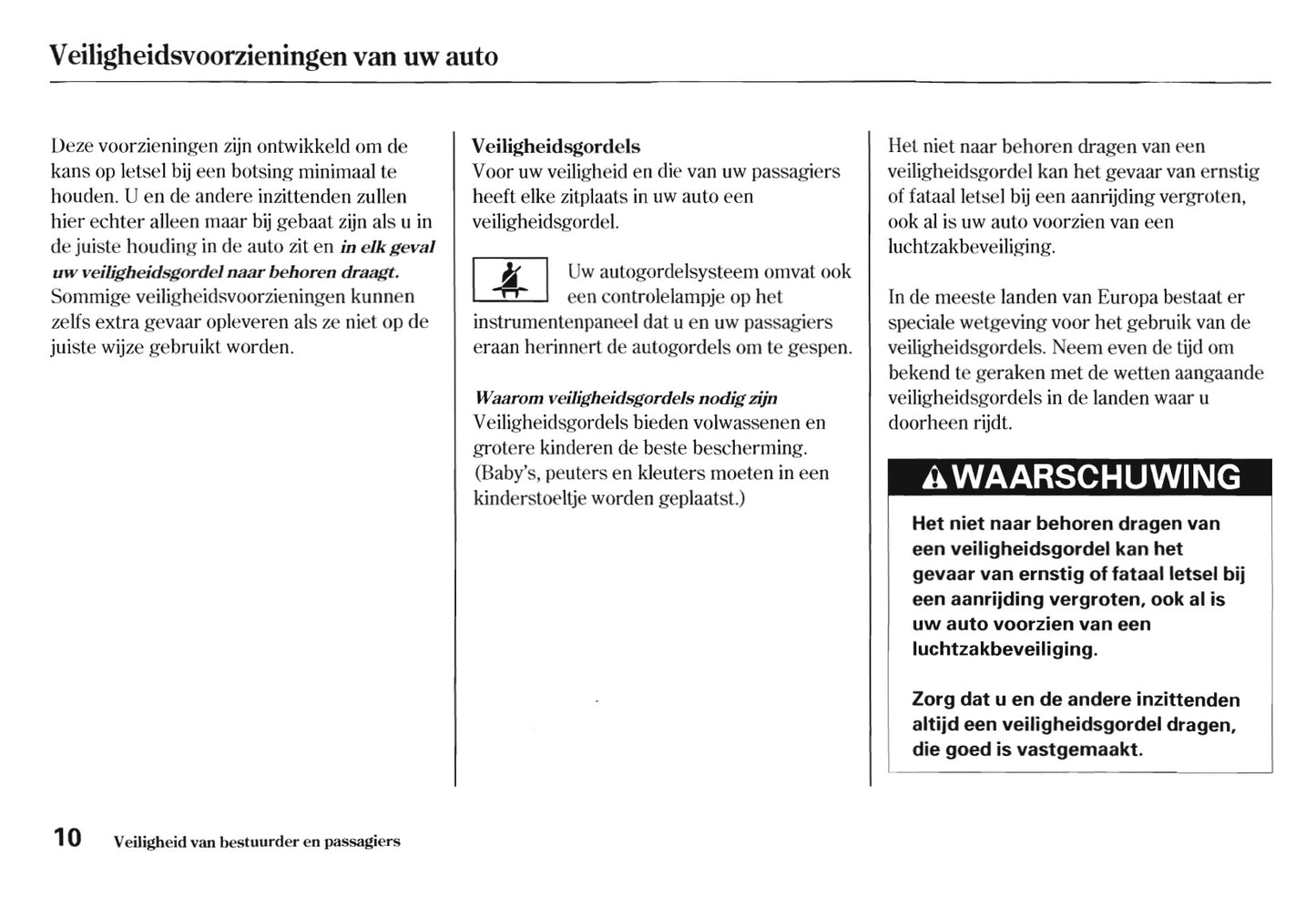 2005-2006 Honda Jazz Owner's Manual | Dutch