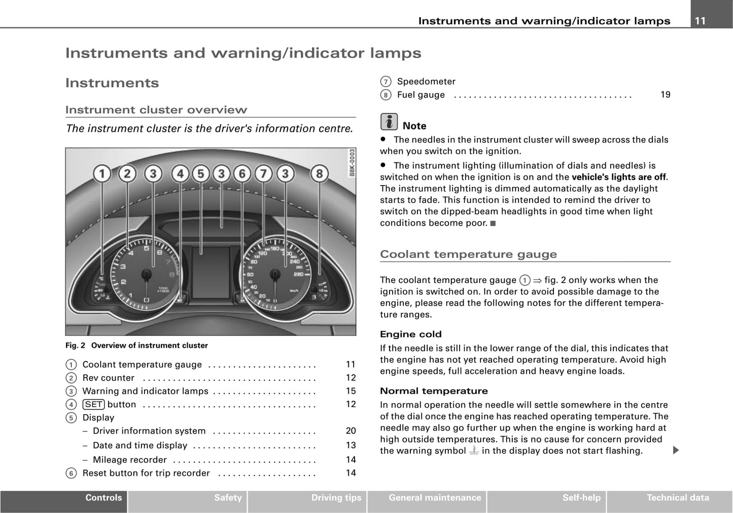 2007-2014 Audi A5 Bedienungsanleitung | Englisch