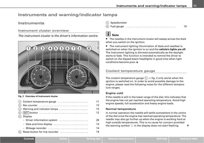 2007-2014 Audi A5 Bedienungsanleitung | Englisch