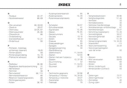 1996-2000 Peugeot 106 Gebruikershandleiding | Nederlands