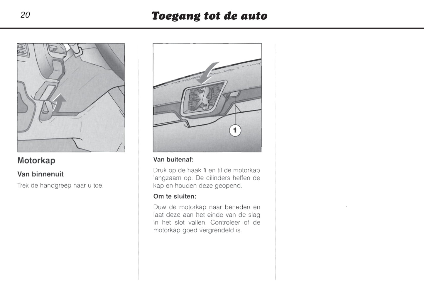 1996-2000 Peugeot 106 Gebruikershandleiding | Nederlands