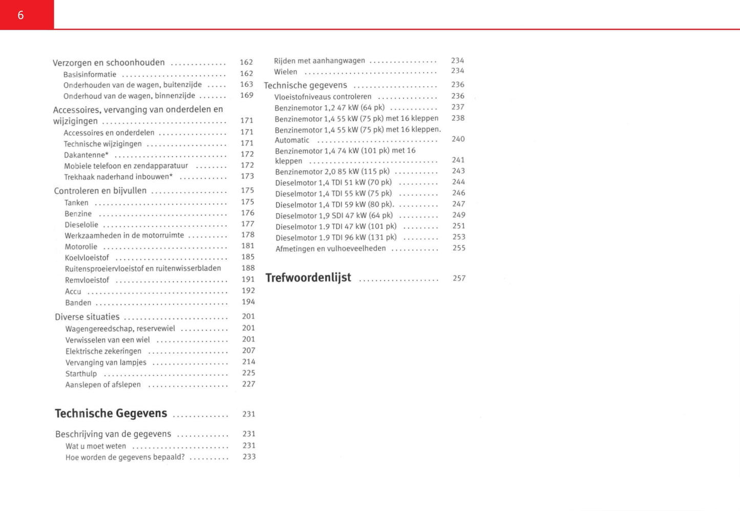 2007-2008 Seat Cordoba Owner's Manual | Dutch