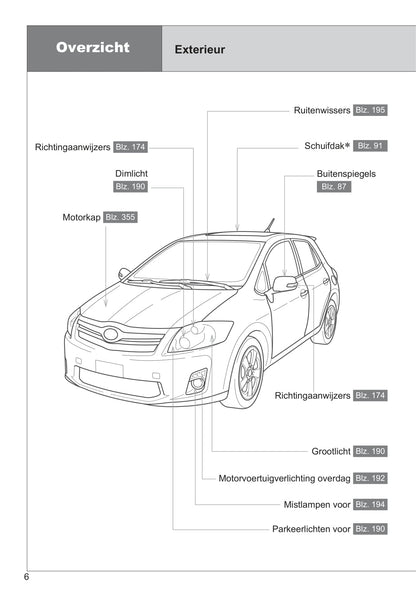 2010-2012 Toyota Auris Manuel du propriétaire | Néerlandais