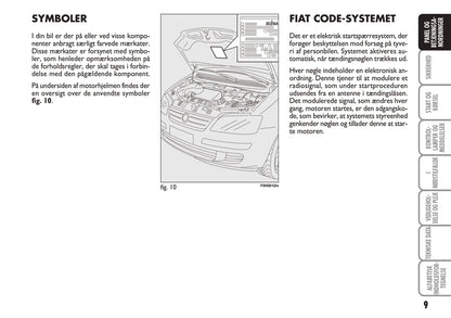 2010-2011 Fiat Idea Bedienungsanleitung | Dansk