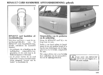 2003-2004 Renault Scenic Owner's Manual | Dutch