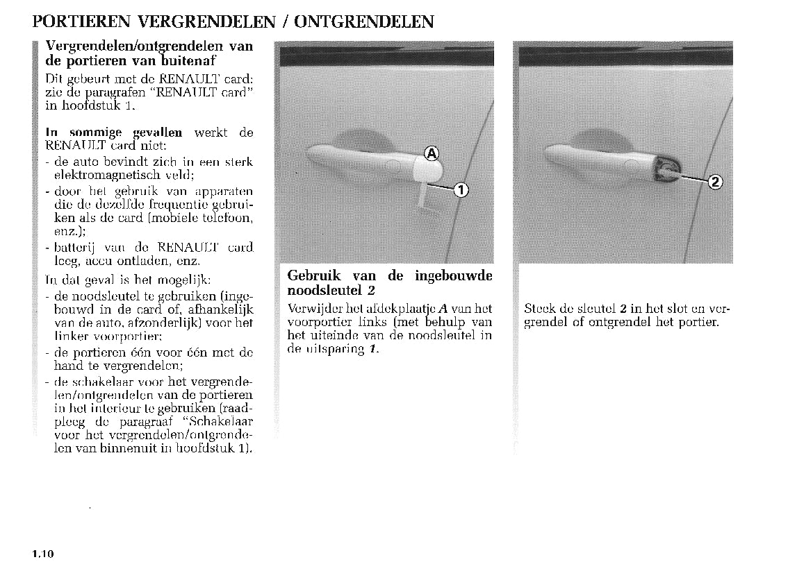 2003-2004 Renault Scenic Owner's Manual | Dutch