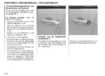 2003-2004 Renault Scenic Owner's Manual | Dutch