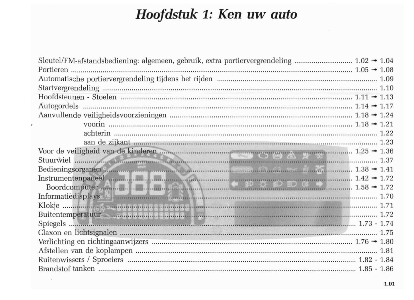 2004-2005 Renault Modus Owner's Manual | Dutch