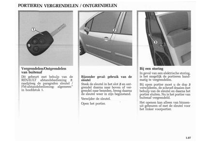 2004-2005 Renault Modus Owner's Manual | Dutch