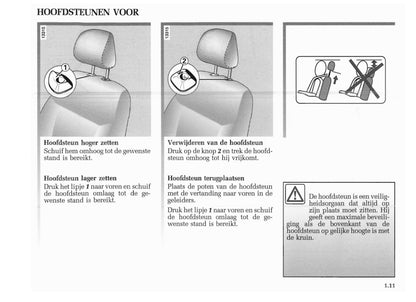 2004-2005 Renault Modus Owner's Manual | Dutch