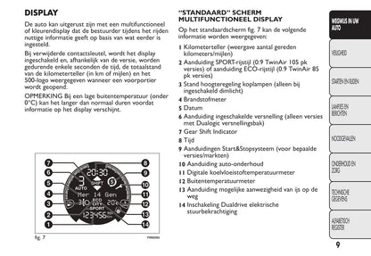 2015-2016 Fiat 500/500C Gebruikershandleiding | Nederlands