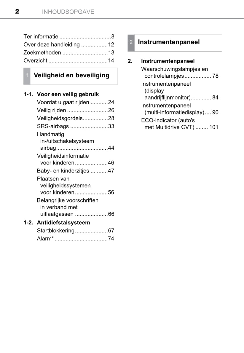 2013-2014 Toyota Auris Touring Sports Owner's Manual | Dutch