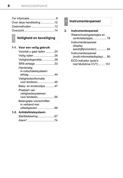 2013-2014 Toyota Auris Touring Sports Owner's Manual | Dutch