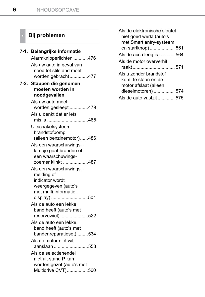 2013-2014 Toyota Auris Touring Sports Owner's Manual | Dutch