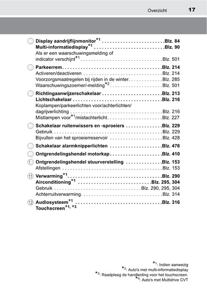 2013-2014 Toyota Auris Touring Sports Owner's Manual | Dutch