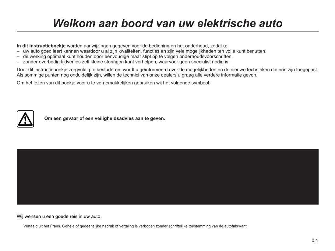 2015-2016 Renault Zoe Owner's Manual | Dutch