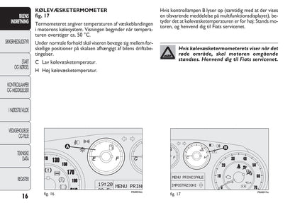 2010-2011 Fiat Punto Evo Bedienungsanleitung | Dansk