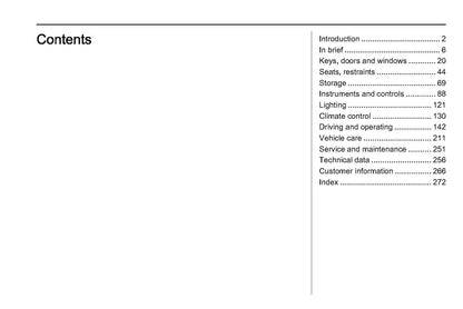2019-2020 Vauxhall Combo Owner's Manual | English