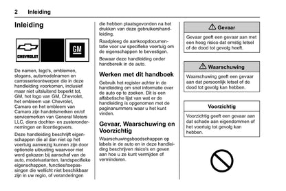 2018-2019 Chevrolet Camaro Owner's Manual | Dutch