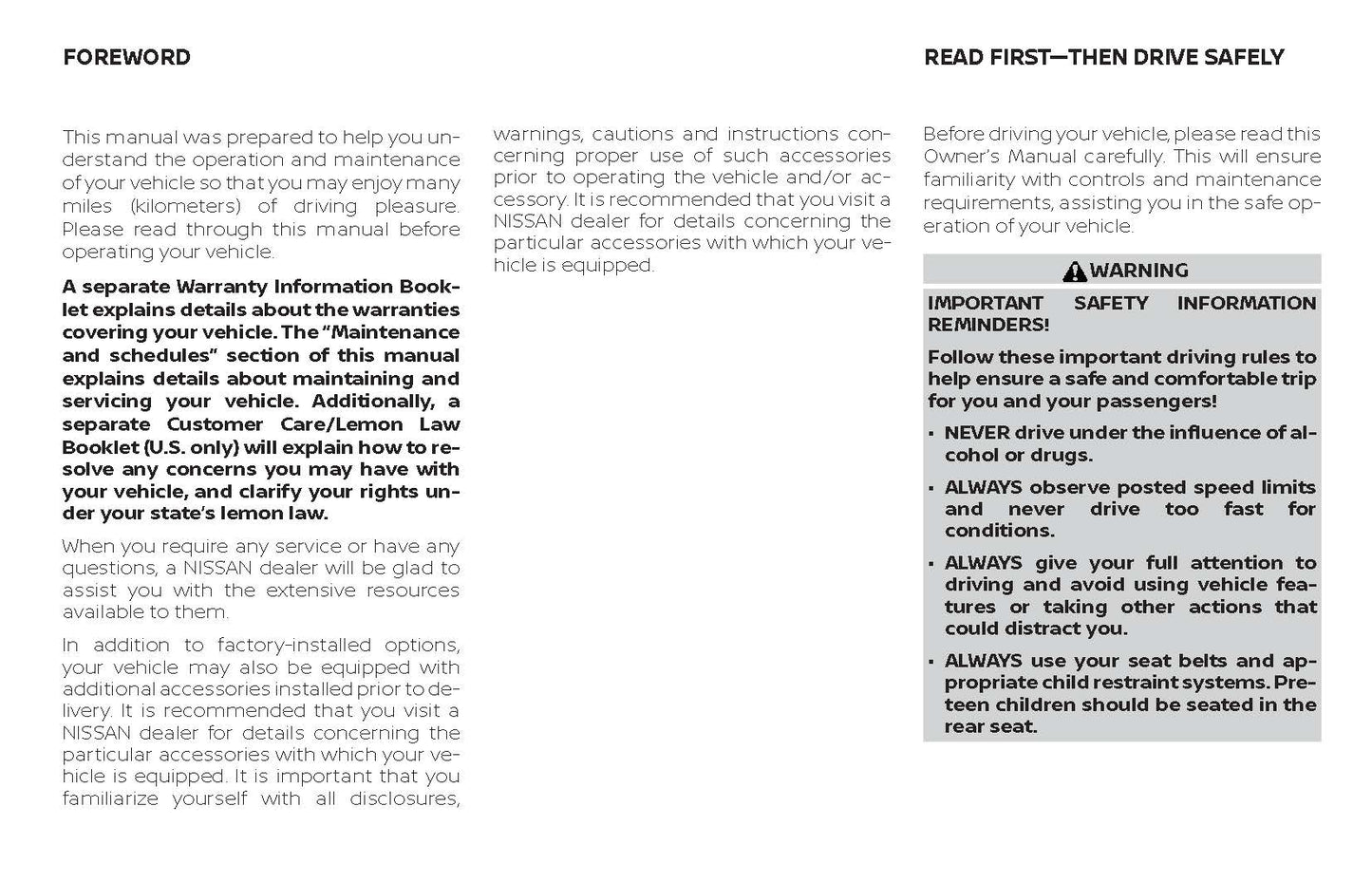 2019 Nissan Rogue Hybrid Owner's Manual | English